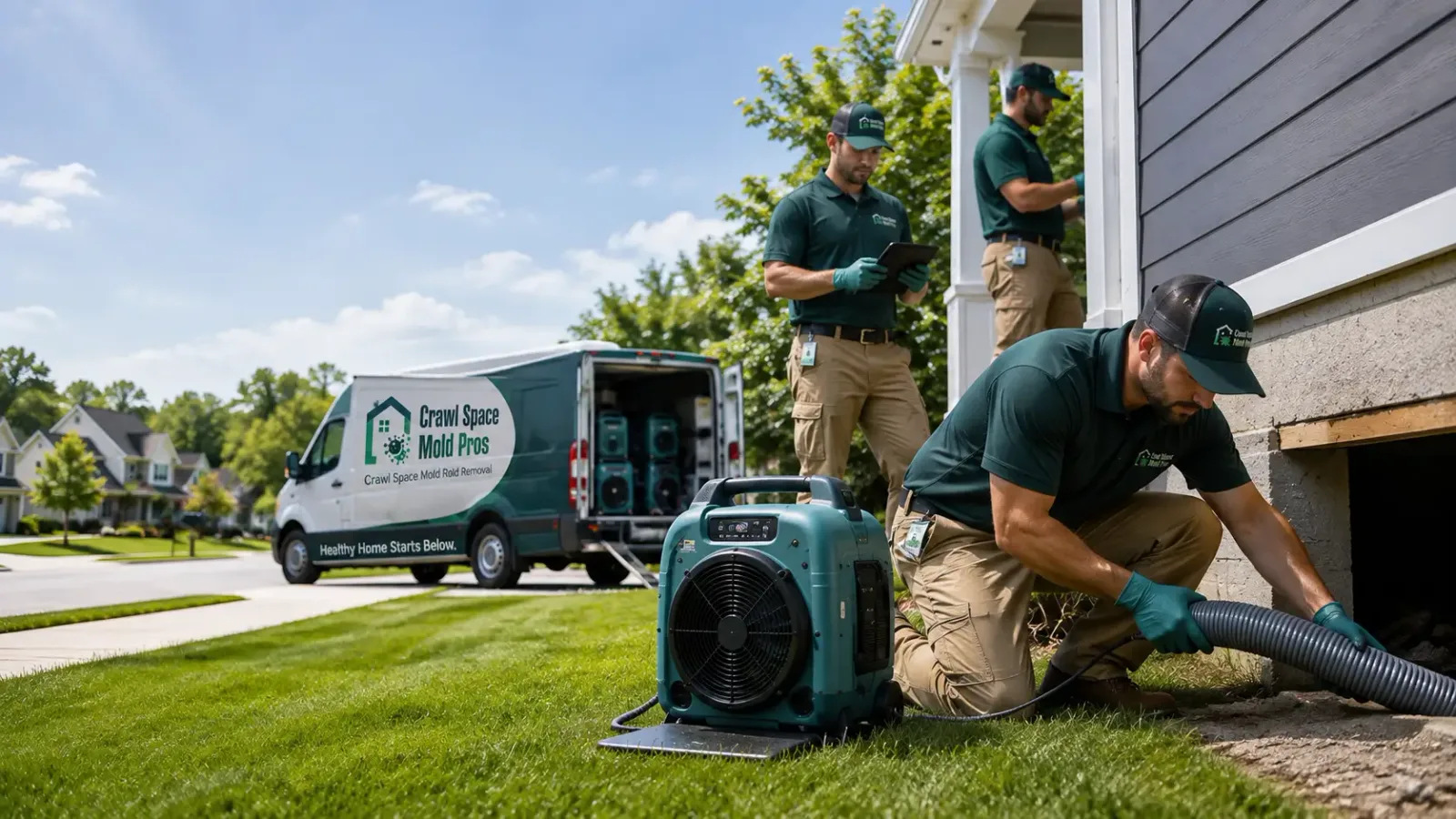 Crawl Space Mold Removal in Powder River, WY